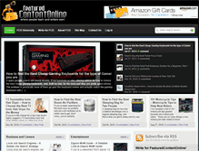 Tablet Screenshot of featuredcontentonline.com